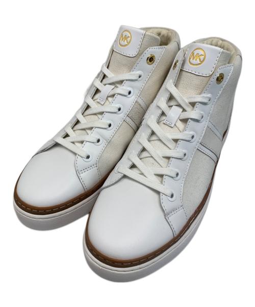MICHAEL KORS（マイケル・コース）MICHAEL KORS (マイケルコース) MICHAEL KORS レザースニーカー ホワイト サイズ:8Mの古着・服飾アイテム
