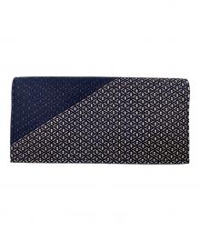 印傳屋（インデンヤ）の古着「印傳屋 札入れ」｜ネイビー×ブラウン