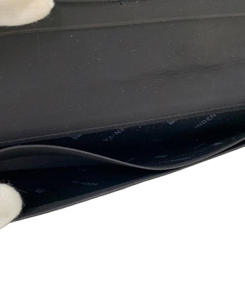 印傳屋（インデンヤ）印傳屋 (インデンヤ) 印傳屋 札入れ ネイビー×ブラウンの古着・服飾アイテム