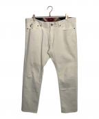 BLACK LABEL CRESTBRIDGEブラックレーベル クレストブリッジ）の古着「BLACK LABEL CRESTBRIDGE ホワイトデニムパンツ」｜ホワイト