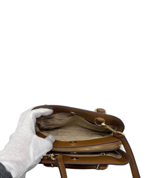 MICHAEL KORS（マイケル・コース）MICHAEL KORS (マイケルコース) 2WAYバッグ アイボリー×ブラウンの古着・服飾アイテム