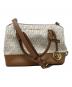 MICHAEL KORS（マイケルコース）の古着「2WAYバッグ」｜アイボリー×ブラウン