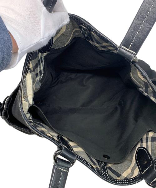 BURBERRY BLUE LABEL（バーバリー ブルー レーベル）BURBERRY BLUE LABEL (バーバリーロンドンブルーレーベル) ハンドバッグ ブラックの古着・服飾アイテム