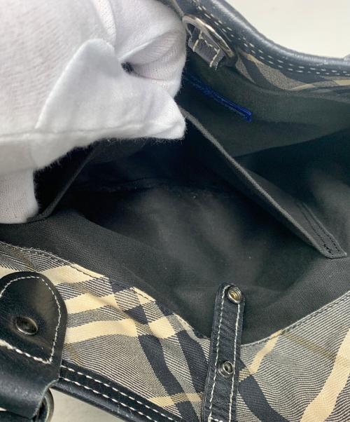 BURBERRY BLUE LABEL（バーバリー ブルー レーベル）BURBERRY BLUE LABEL (バーバリーロンドンブルーレーベル) ハンドバッグ ブラックの古着・服飾アイテム