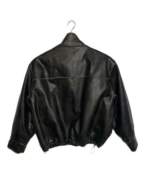 地底人（チテイジン）地底人 (チテイジン) リバーシブルPUレザーフリースジャケット ブラック サイズ:Sの古着・服飾アイテム