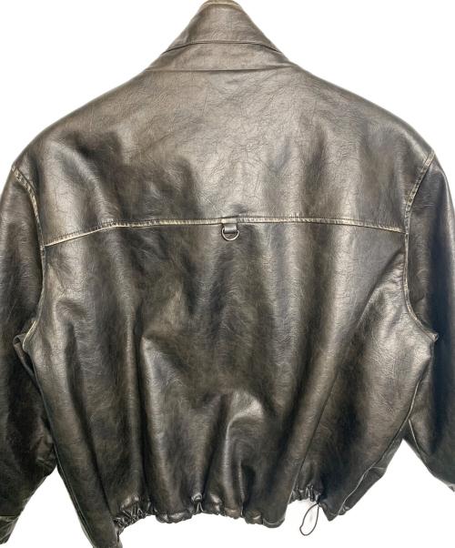 地底人（チテイジン）地底人 (チテイジン) リバーシブルPUレザーフリースジャケット ブラック サイズ:Sの古着・服飾アイテム