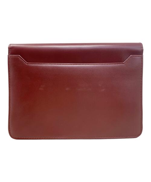 Cartier（カルティエ）Cartier (カルティエ) クラッチバッグ ボルドーの古着・服飾アイテム