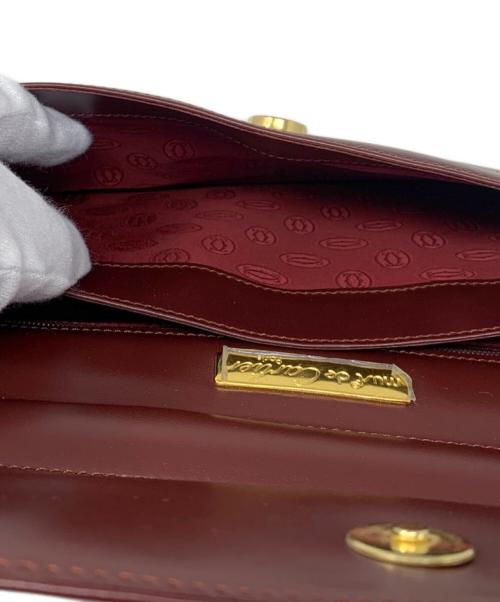 Cartier（カルティエ）Cartier (カルティエ) クラッチバッグ ボルドーの古着・服飾アイテム
