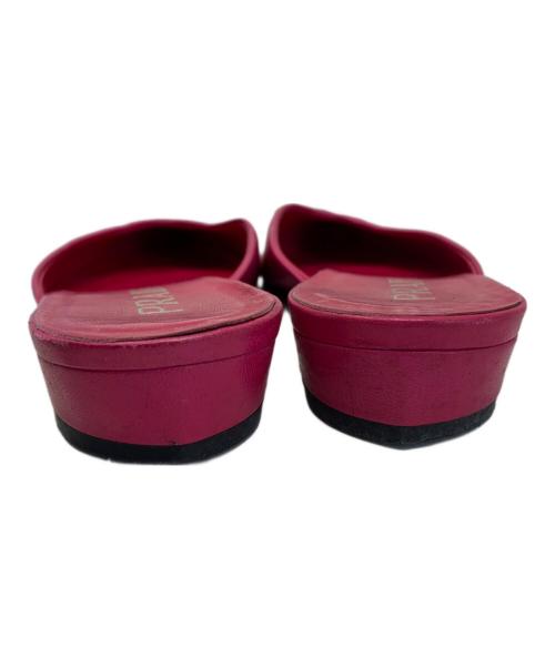 PRADA（プラダ）PRADA (プラダ) PRADA ポインテッドトゥサンダル ショッキングピンク サイズ:35の古着・服飾アイテム