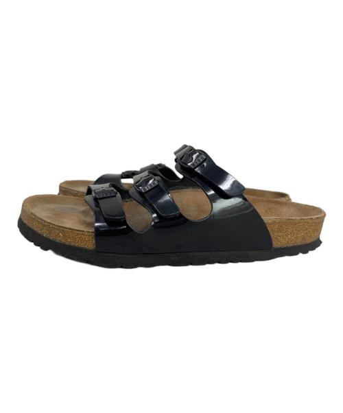 BIRKENSTOCK（ビルケンシュトック）BIRKENSTOCK (ビルケンシュトック) BIRKENSTOCK FLORIDA サンダル ブラック×ブラウン サイズ:26㎝の古着・服飾アイテム