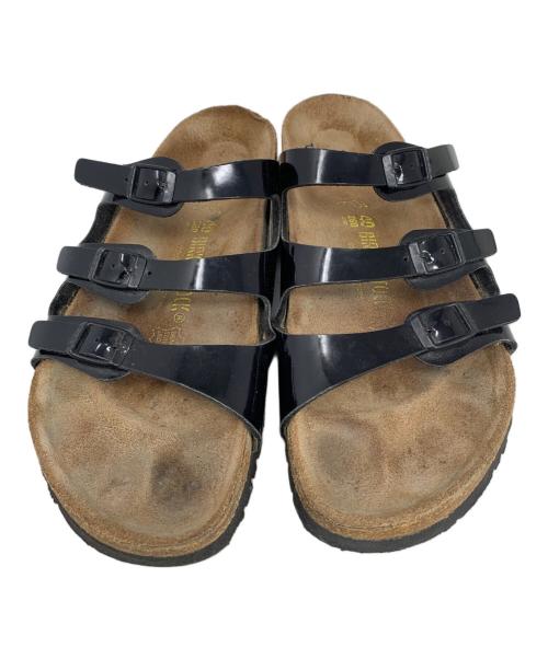 BIRKENSTOCK（ビルケンシュトック）BIRKENSTOCK (ビルケンシュトック) BIRKENSTOCK FLORIDA サンダル ブラック×ブラウン サイズ:26㎝の古着・服飾アイテム
