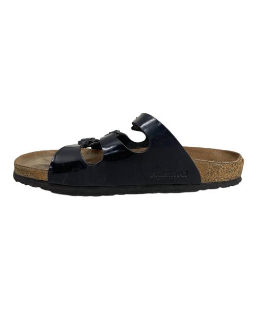 BIRKENSTOCK（ビルケンシュトック）BIRKENSTOCK (ビルケンシュトック) BIRKENSTOCK FLORIDA サンダル ブラック×ブラウン サイズ:26㎝の古着・服飾アイテム