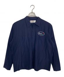 peels（ピールズ）の古着「peels ワークシャツ」｜ネイビー
