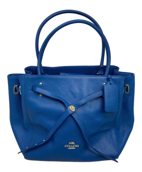 COACH（コーチ）COACH (コーチ) COACH ハンドバッグ ブルーの古着・服飾アイテム