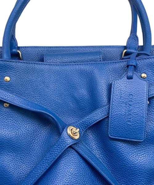 COACH（コーチ）COACH (コーチ) COACH ハンドバッグ ブルーの古着・服飾アイテム