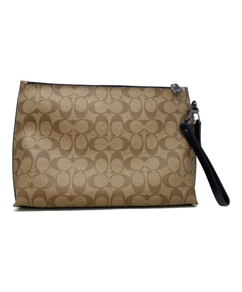 COACH（コーチ）COACH (コーチ) クラッチバッグ ベージュの古着・服飾アイテム
