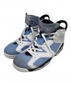 NIKEナイキ）の古着「NIKE AIR JORDAN 6 RETRO ハイカットスニーカー」｜ホワイト×ブルー
