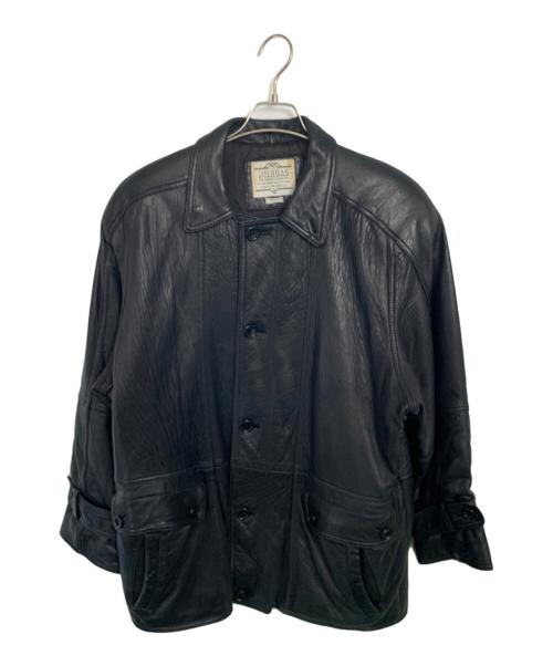 WILDOAD（WILDOAD）WILDOAD (WILDOAD) ラムレザージャケット ブラック サイズ:MEDIUMの古着・服飾アイテム