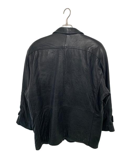 WILDOAD（WILDOAD）WILDOAD (WILDOAD) ラムレザージャケット ブラック サイズ:MEDIUMの古着・服飾アイテム