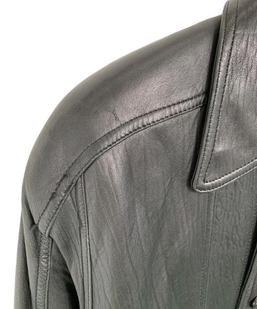 WILDOAD（WILDOAD）WILDOAD (WILDOAD) ラムレザージャケット ブラック サイズ:MEDIUMの古着・服飾アイテム