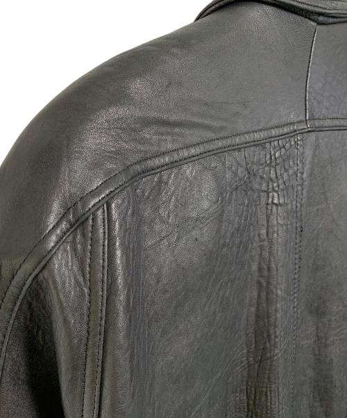 WILDOAD（WILDOAD）WILDOAD (WILDOAD) ラムレザージャケット ブラック サイズ:MEDIUMの古着・服飾アイテム