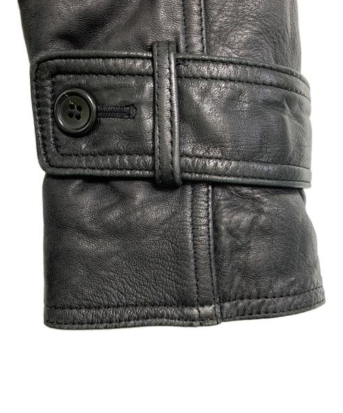 WILDOAD（WILDOAD）WILDOAD (WILDOAD) ラムレザージャケット ブラック サイズ:MEDIUMの古着・服飾アイテム