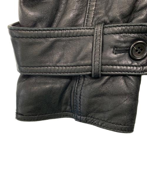 WILDOAD（WILDOAD）WILDOAD (WILDOAD) ラムレザージャケット ブラック サイズ:MEDIUMの古着・服飾アイテム