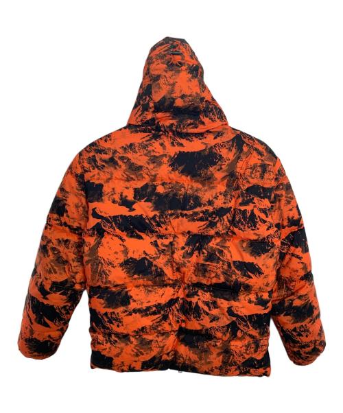 ARMANI EXCHANGE（アルマーニ エクスチェンジ）ARMANI EXCHANGE (アルマーニ エクスチェンジ) ARMANI EXCHANGE 中綿ジャケット ブラック×オレンジ サイズ:XSの古着・服飾アイテム