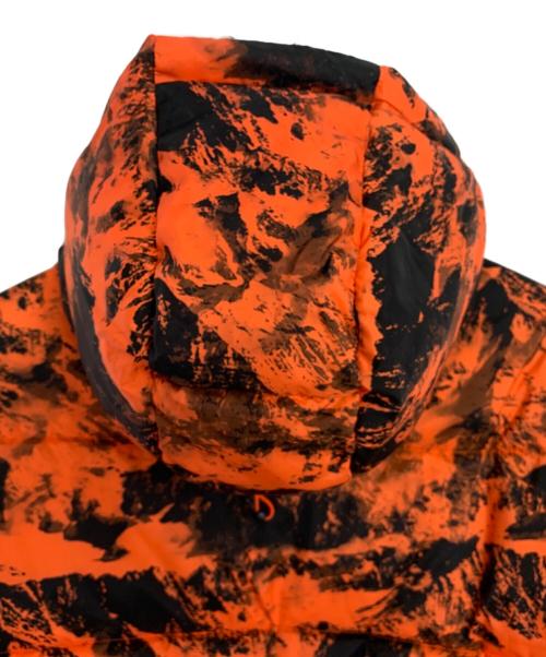 ARMANI EXCHANGE（アルマーニ エクスチェンジ）ARMANI EXCHANGE (アルマーニ エクスチェンジ) ARMANI EXCHANGE 中綿ジャケット ブラック×オレンジ サイズ:XSの古着・服飾アイテム