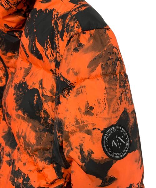 ARMANI EXCHANGE（アルマーニ エクスチェンジ）ARMANI EXCHANGE (アルマーニ エクスチェンジ) ARMANI EXCHANGE 中綿ジャケット ブラック×オレンジ サイズ:XSの古着・服飾アイテム