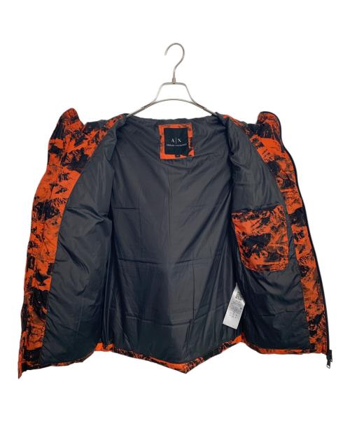 ARMANI EXCHANGE（アルマーニ エクスチェンジ）ARMANI EXCHANGE (アルマーニ エクスチェンジ) ARMANI EXCHANGE 中綿ジャケット ブラック×オレンジ サイズ:XSの古着・服飾アイテム