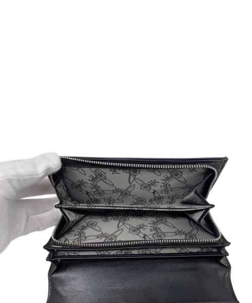 Vivienne Westwood（ヴィヴィアンウエストウッド）Vivienne Westwood (ヴィヴィアンウエストウッド) Vivienne Westwood ダービーチェック スプラッシュ 長財布 レッドの古着・服飾アイテム