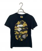 A BATHING APEア ベイシング エイプ）の古着「A BATHING APE カットソー」｜ブラック×イエロー