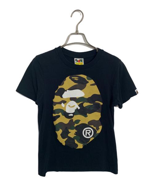 A BATHING APE（ア ベイシング エイプ）A BATHING APE (ア ベイシング エイプ) A BATHING APE カットソー ブラック×イエロー サイズ:2XSの古着・服飾アイテム