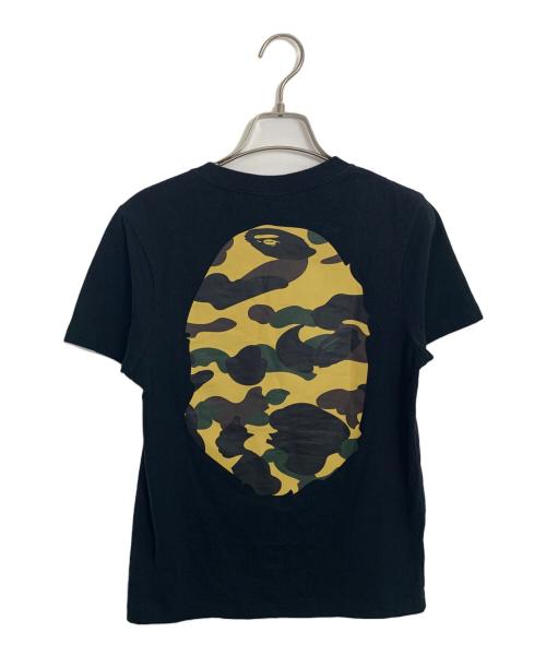 A BATHING APE（ア ベイシング エイプ）A BATHING APE (ア ベイシング エイプ) A BATHING APE カットソー ブラック×イエロー サイズ:2XSの古着・服飾アイテム