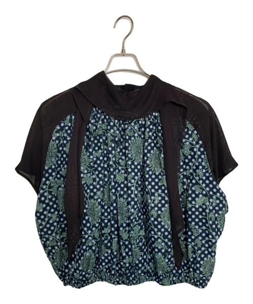 KOLOR（カラー）KOLOR (カラー) KOLOR ブラウス ネイビー×ブラック サイズ:1の古着・服飾アイテム