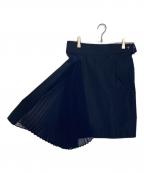 sacaiサカイ）の古着「プリーツスカート」｜ネイビー