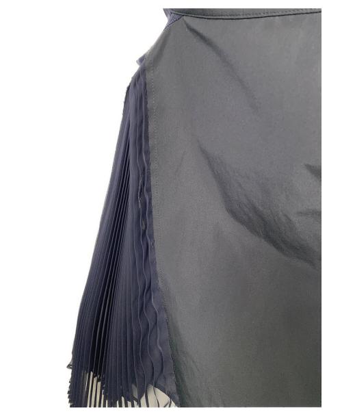 sacai（サカイ）sacai (サカイ) プリーツスカート ネイビー サイズ:1の古着・服飾アイテム