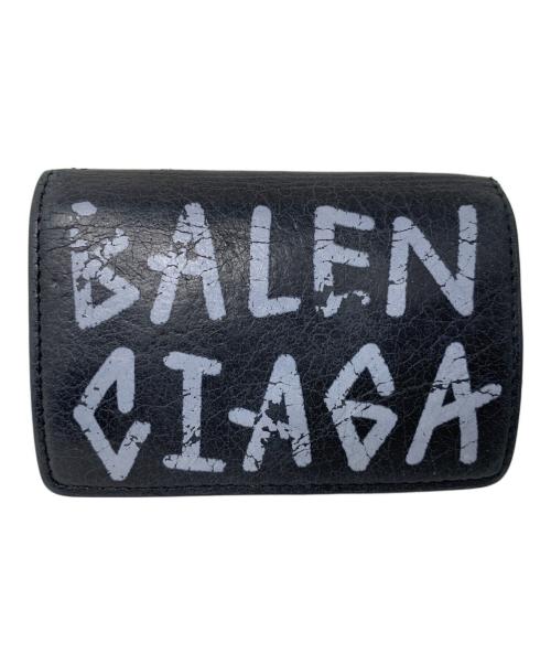 BALENCIAGA（バレンシアガ）BALENCIAGA (バレンシアガ) BALENCIAGA 3つ折り財布 ブラックの古着・服飾アイテム