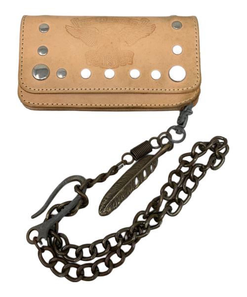 MOTORCYCLE（MOTORCYCLE）MOTORCYCLE (MOTORCYCLE) MOTORCYCLE バイカーズウォレット ベージュの古着・服飾アイテム