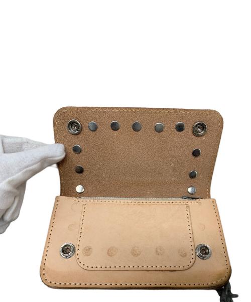 MOTORCYCLE（MOTORCYCLE）MOTORCYCLE (MOTORCYCLE) MOTORCYCLE バイカーズウォレット ベージュの古着・服飾アイテム