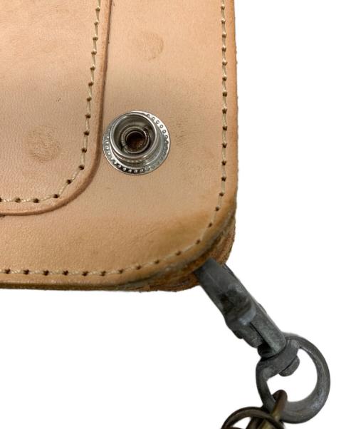 MOTORCYCLE（MOTORCYCLE）MOTORCYCLE (MOTORCYCLE) MOTORCYCLE バイカーズウォレット ベージュの古着・服飾アイテム