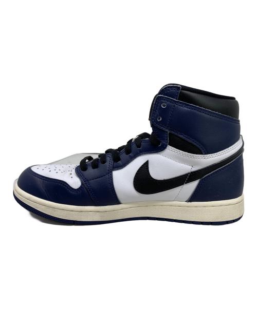 NIKE（ナイキ）NIKE (ナイキ) NIKE AIR JORDAN 1 RETRO HIGH OG MIDNIGHT NAVY ハイカットスニーカー ネイビー×ホワイト サイズ:28㎝の古着・服飾アイテム