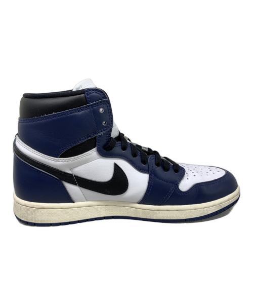 NIKE（ナイキ）NIKE (ナイキ) NIKE AIR JORDAN 1 RETRO HIGH OG MIDNIGHT NAVY ハイカットスニーカー ネイビー×ホワイト サイズ:28㎝の古着・服飾アイテム