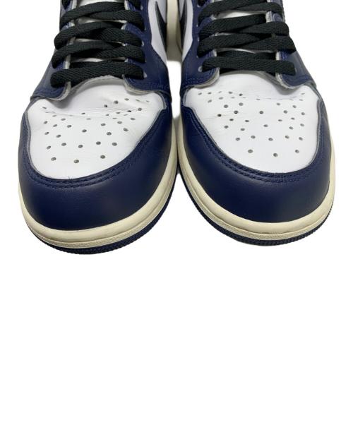 NIKE（ナイキ）NIKE (ナイキ) NIKE AIR JORDAN 1 RETRO HIGH OG MIDNIGHT NAVY ハイカットスニーカー ネイビー×ホワイト サイズ:28㎝の古着・服飾アイテム