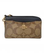 COACHコーチ）の古着「COACH シグネチャー 財布」｜ベージュ