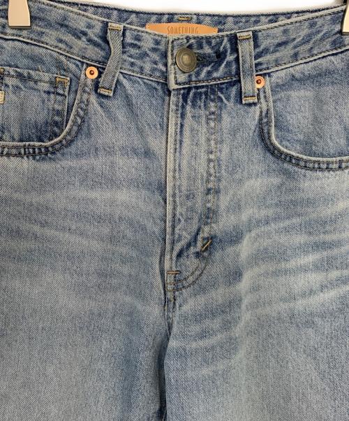 SOMETHING ELSA（サムシング エルサ）SOMETHING ELSA (サムシング エルサ) SOMETHING ELSA ヴィンテージストレートデニムパンツ スカイブルー サイズ:XSの古着・服飾アイテム