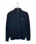 FRED PERRY（フレッドペリー）の古着「FRED PERRY Half Zip Sweatshirt」｜ブラック