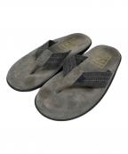 ISLAND SLIPPERアイランドスリッパ）の古着「ISLAND SLIPPER Ultimate Suede トングサンダル」｜グレー