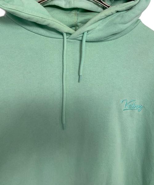 KEBOZ（ケボズ）KEBOZ (ケボズ) KEBOZ プルオーバーパーカー ライトグリーン サイズ:XLの古着・服飾アイテム